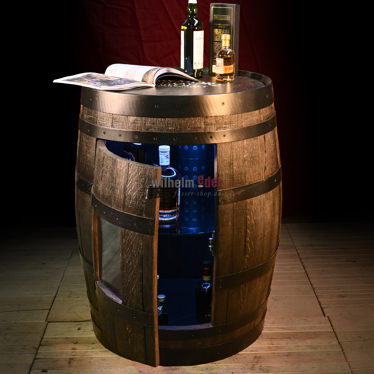 Hogsheat_regalfass_250l_14 Étagère fabriquée d'un fût de Single Malt
