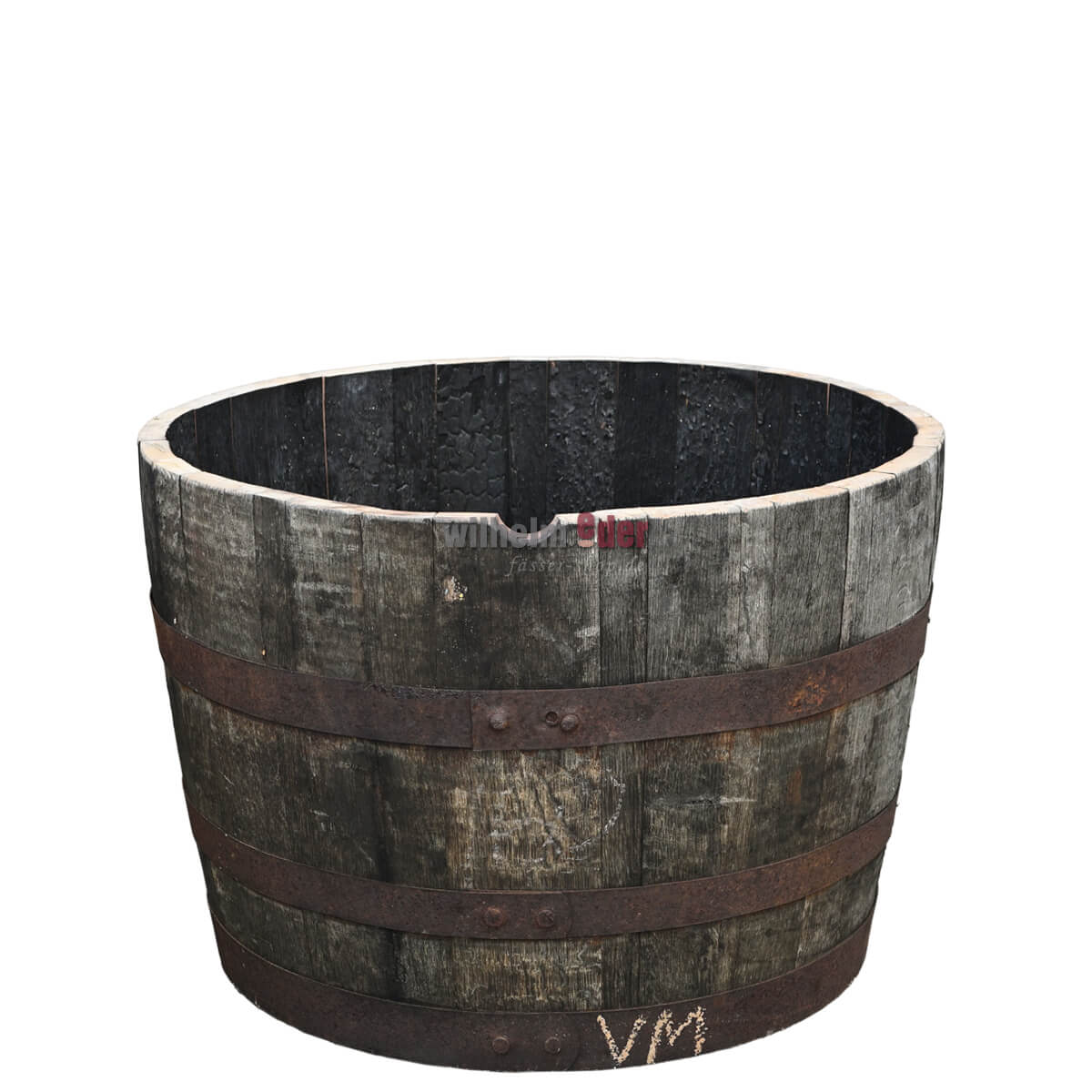 Blumenkuebel_whisky_190l_1 Bac à fleurs - 1/2 fût de Whisky