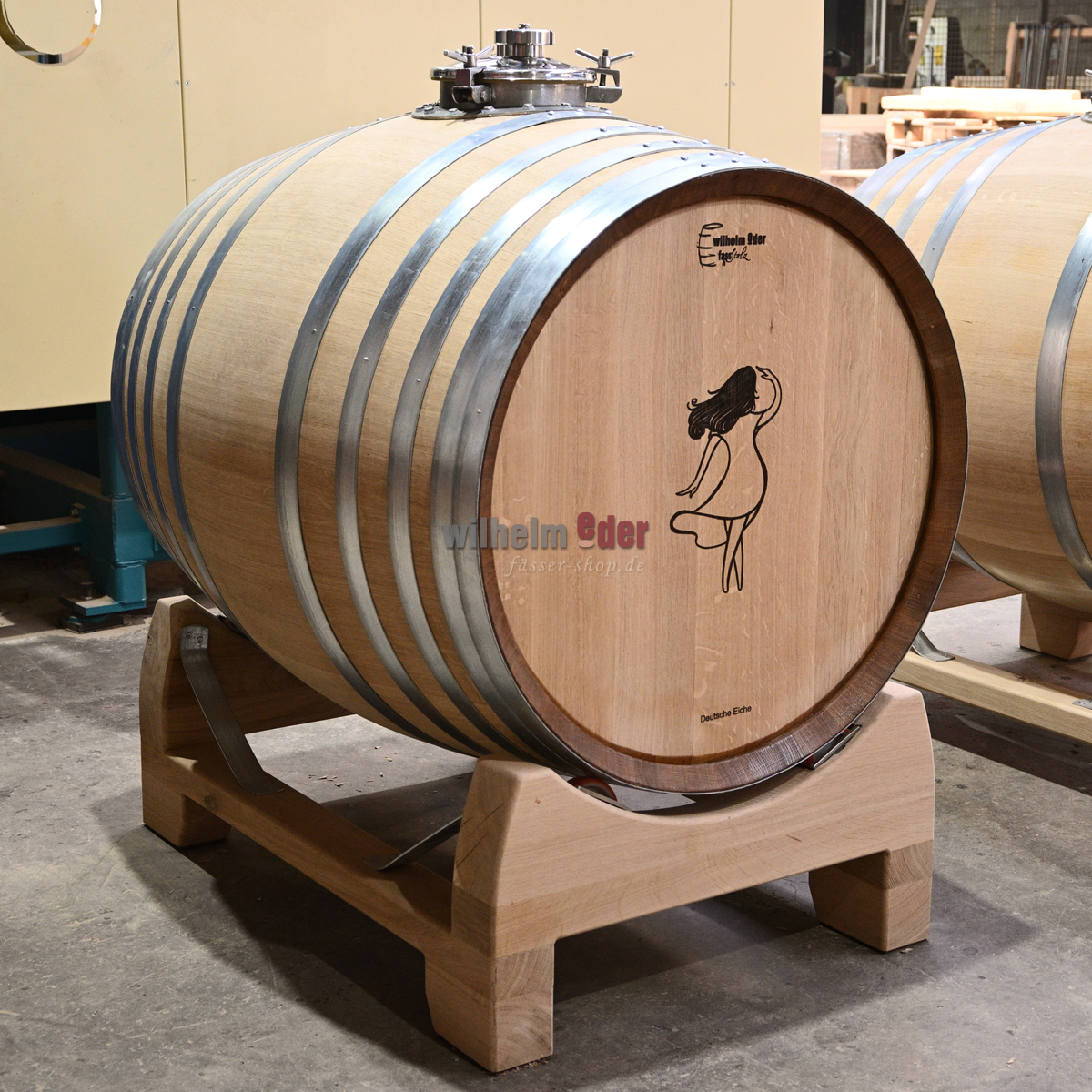 EDER - FassStolz® 600 l Cuve de fermentation rotative - Chêne allemand