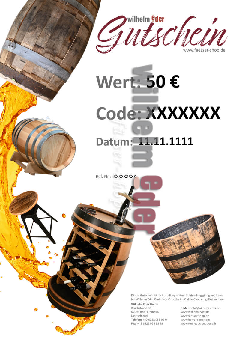 Gutschein_50 Bon de 50,00 €
